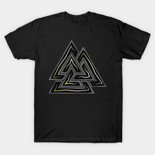 Valknut lightninglightning norse mythology asatru T-Shirt